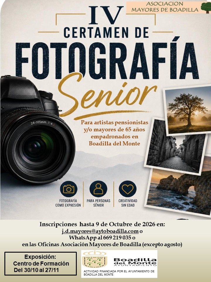 IV CERTAMEN DE FOTOGRAF�A SENIOR 2026